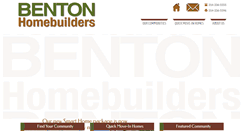 Desktop Screenshot of bentonhomebuilders.com