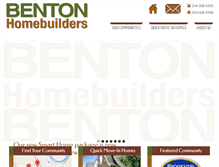 Tablet Screenshot of bentonhomebuilders.com